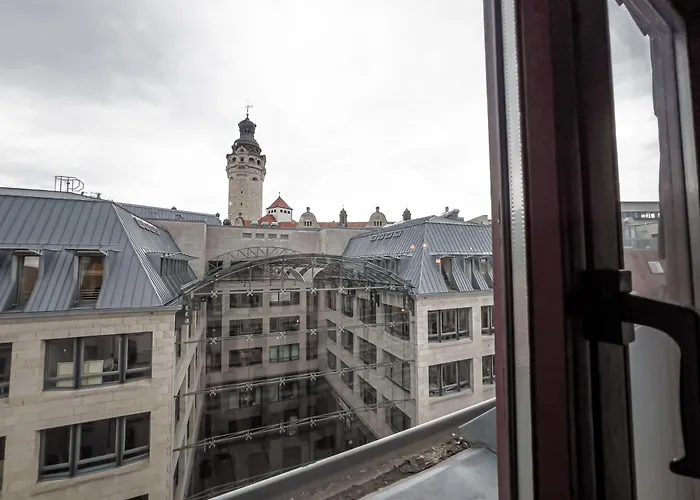 Rathausblick - moderne Mit 2 Schlafzimmern, Kueche, Bad, Waschmaschine & Trockner Mitten In Der Innenstadt * Leipzig